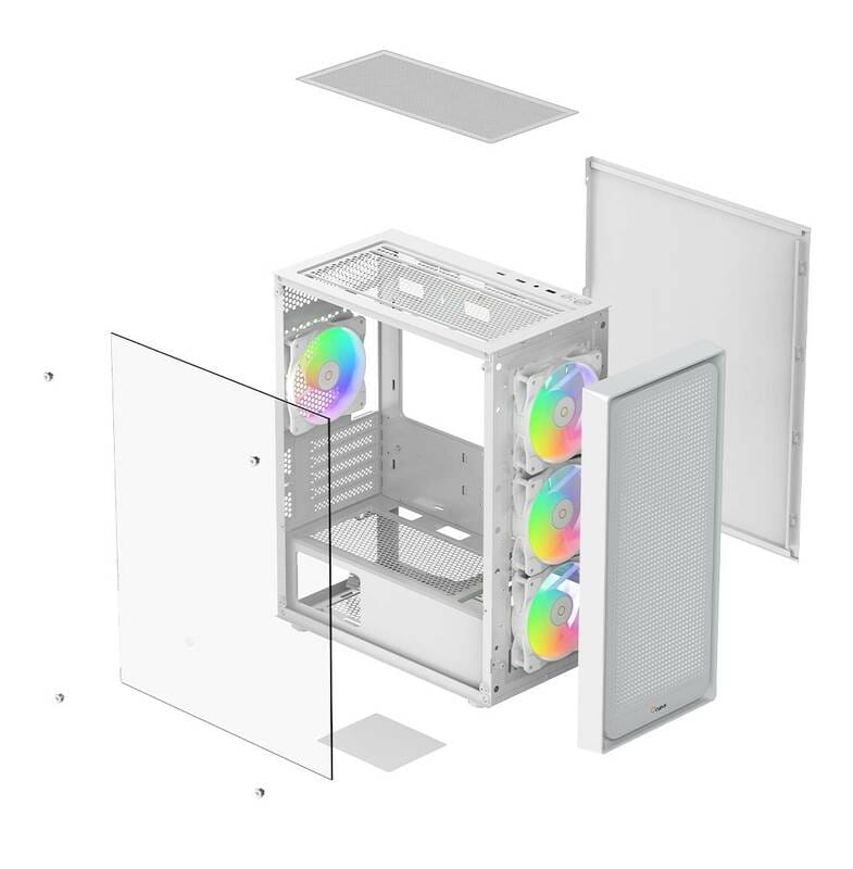 Корпус Ocypus Gamma C50 ARGB White (GAMMA-C50-WHG400XX-GL)