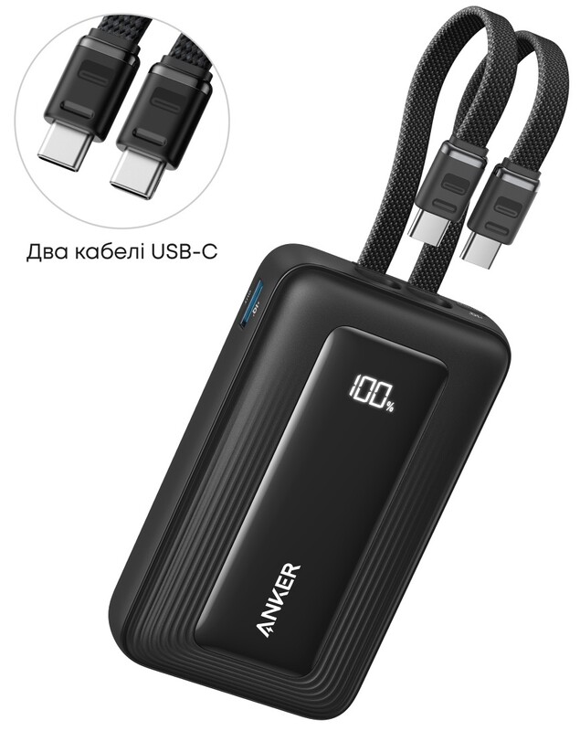 Універсальна мобільна батарея Anker Zolo 20000mAh 45W Black (A1681H12)