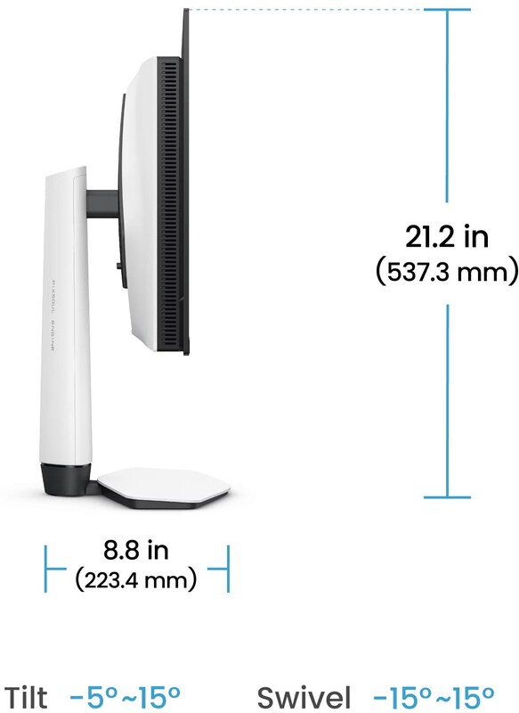 Монитор BenQ 27" EX271UZ (9H.LP2LA.TBE) OLED White 240Hz