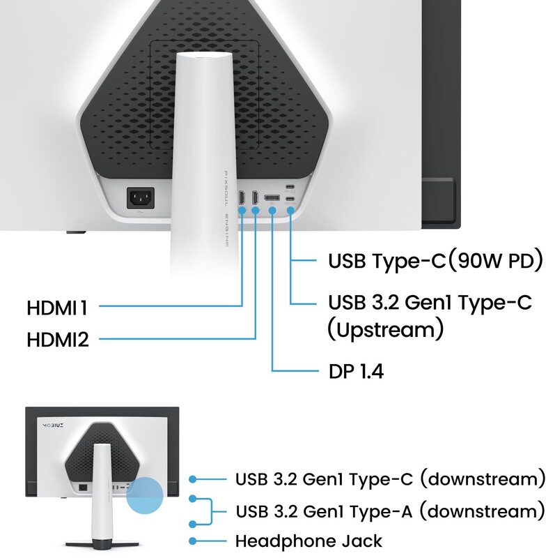 Монитор BenQ 27" EX271UZ (9H.LP2LA.TBE) OLED White 240Hz