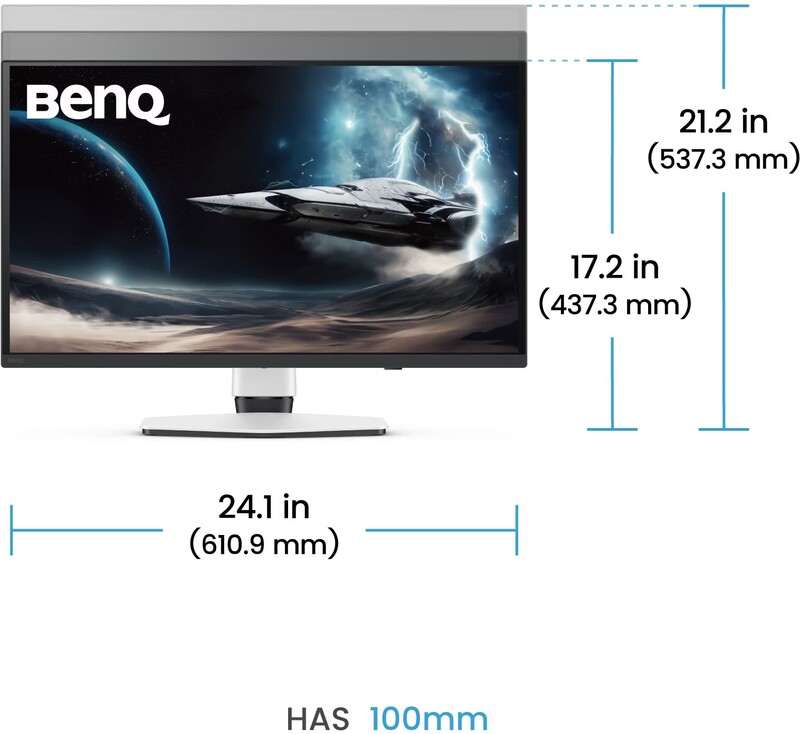 Монитор BenQ 27" EX271UZ (9H.LP2LA.TBE) OLED White 240Hz