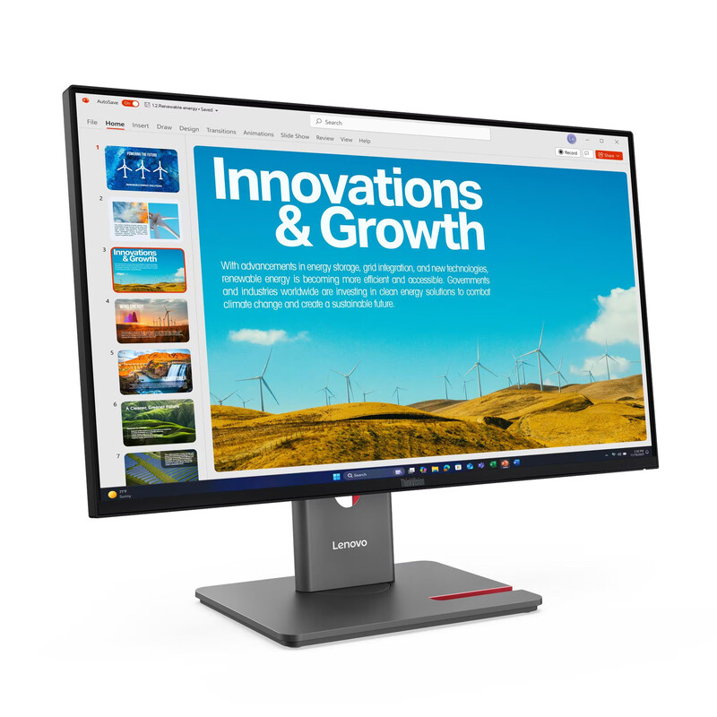Монитор Lenovo 23.8" ThinkVision P24QD-40 (64B1GAT1UA) IPS Black 120Hz