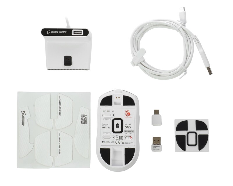 Миша бездротова Bloody SG5 White