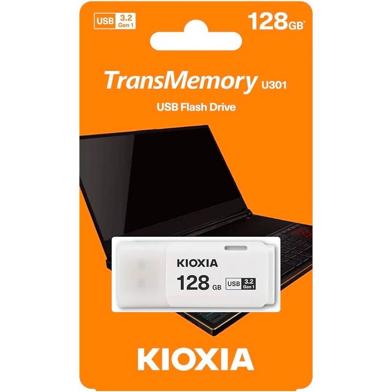 Флеш-накопичувач USB3.2 128GB Kioxia TransMemory U301 White (LU301W128GG4)
