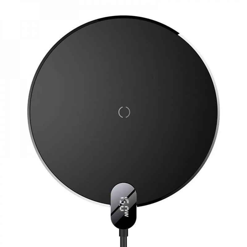 Бездротовий зарядний пристрій Baseus Digital LED Display Gen 2 15W Black (CCED000001)