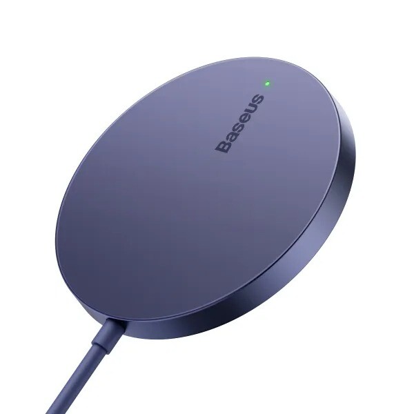 Бездротовий зарядний пристрій Baseus Simple Mini3 Magnetic Wireless Charger 15W Purple (CCJJ040205)