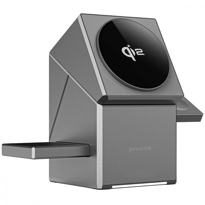 Бездротовий зарядний пристрій Proove Iron Hide 3in1 15W Gray (WSIH15000003)