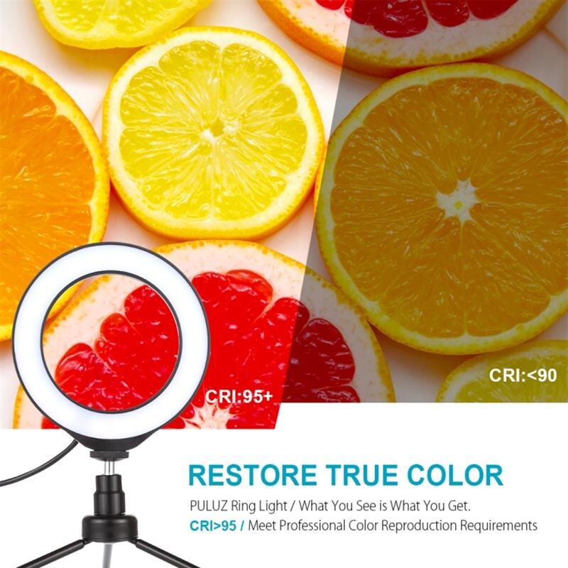 Кольцевая LED-лампа Puluz PU378 6.2" (PU378)