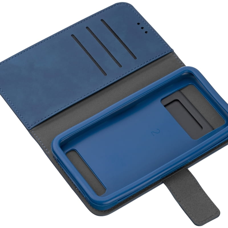 Чохол-книжка 2E Silk Touch для смартфонів 4.5-5" Denim Blue (2E-UNI-4.5-5-HDST-DBL)