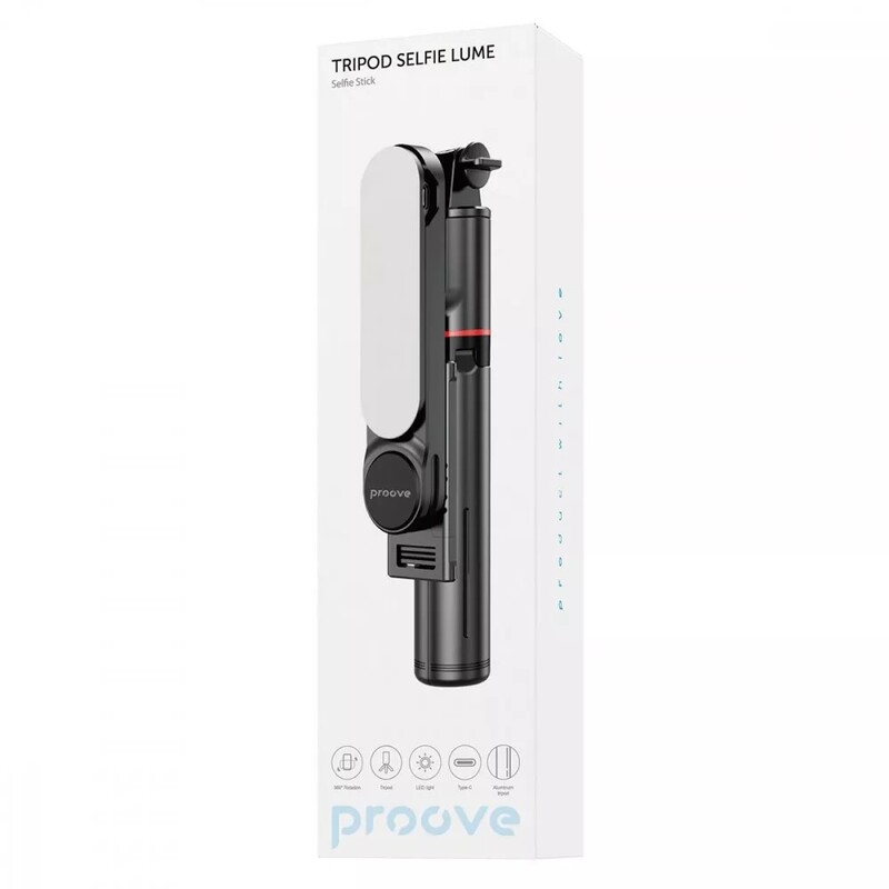 Трипод Proove Selfie Lume 1110 mm Black (MPSL00010001)