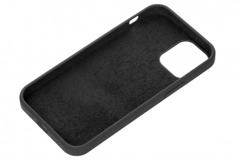 Чeхол-накладка 2E Liquid Silicone для Apple iPhone 12 Black (2E-IPH-12-OCLS-BK)