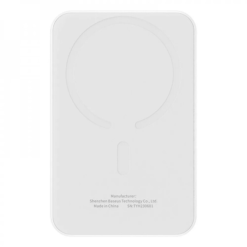 Универсальная мобильная батарея Baseus Magnetic Mini 5000mAh, 20W White (P10022107223-00)