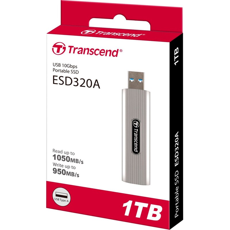 Накопитель внешний SSD USB 3.2 1.0TB Transcend ESD320A Silver (TS1TESD320A)