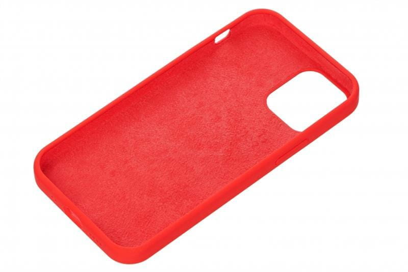 Чeхол-накладка 2E Liquid Silicone для Apple iPhone 12 Red (2E-IPH-12-OCLS-RD)