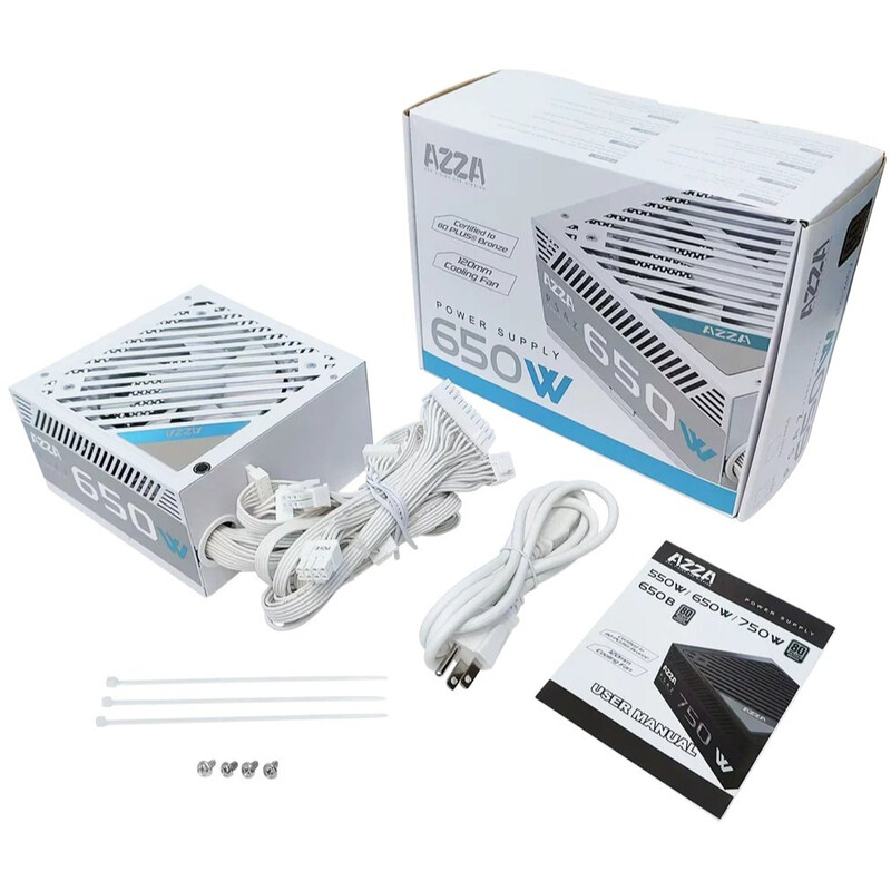 Блок живлення AZZA PSAZ-650B(ATX3.1) White 650W