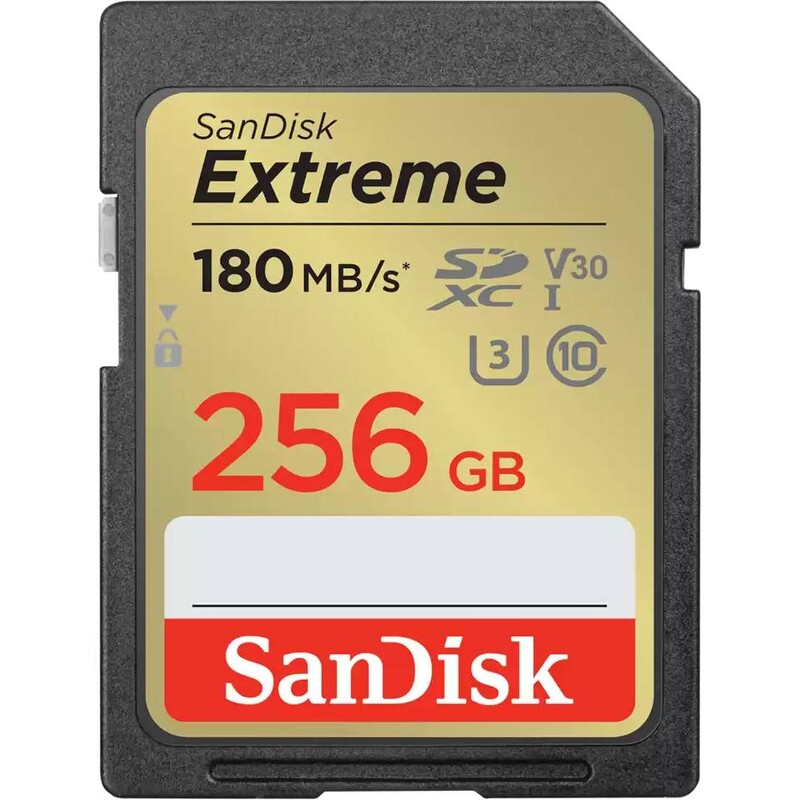 Карта пам`ятi SDXC 256GB UHS-II U3 R180/W130MB/s SanDisk UHS-I U3 V30 Extreme Plus (SDSDXWV-256G-GNCIN)