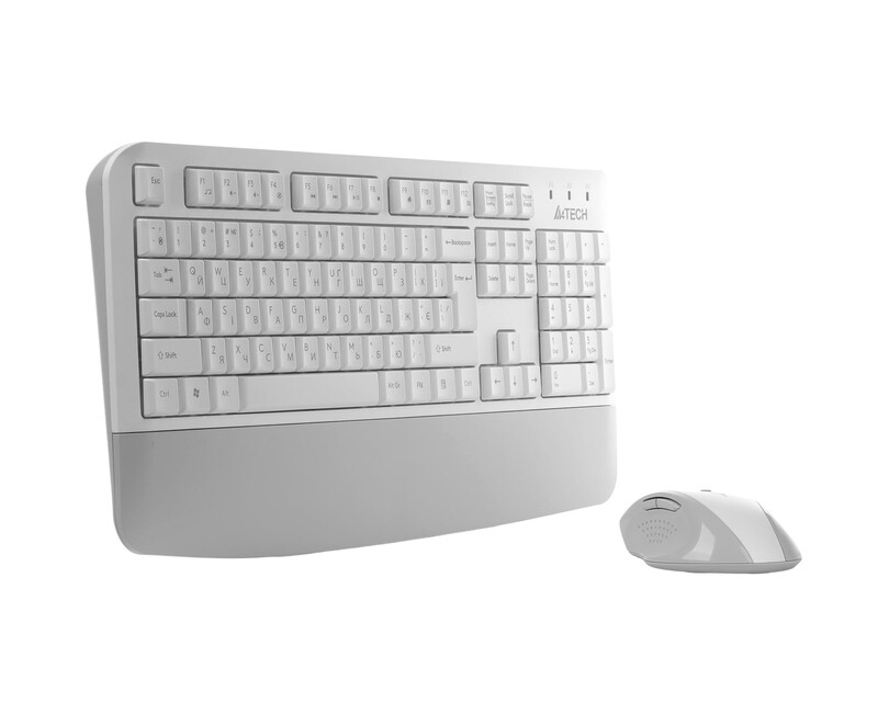Комплект (клавиатура, мышь) беспроводной A4Tech Fstyler FG2500S Plus White