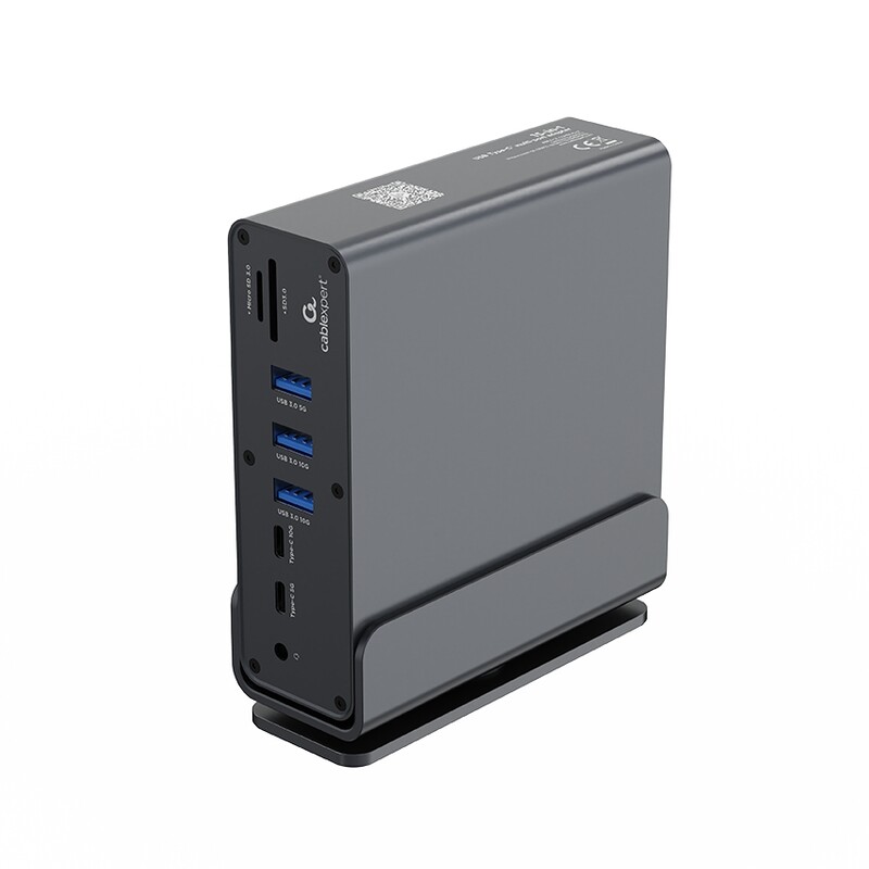 Док станція Cablexpert USB-C 15-в-1 (A-CF-COMBO15-01)