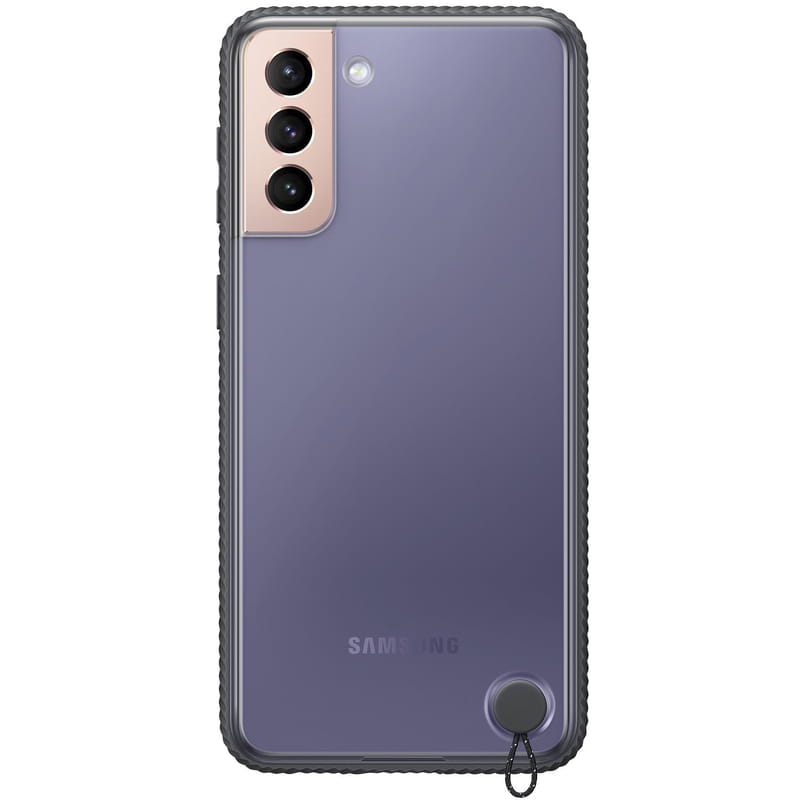Чeхол-накладка Samsung Clear Protective Cover для Samsung Galaxy S21+ SM-G996 Black (EF-GG996CBEGRU)