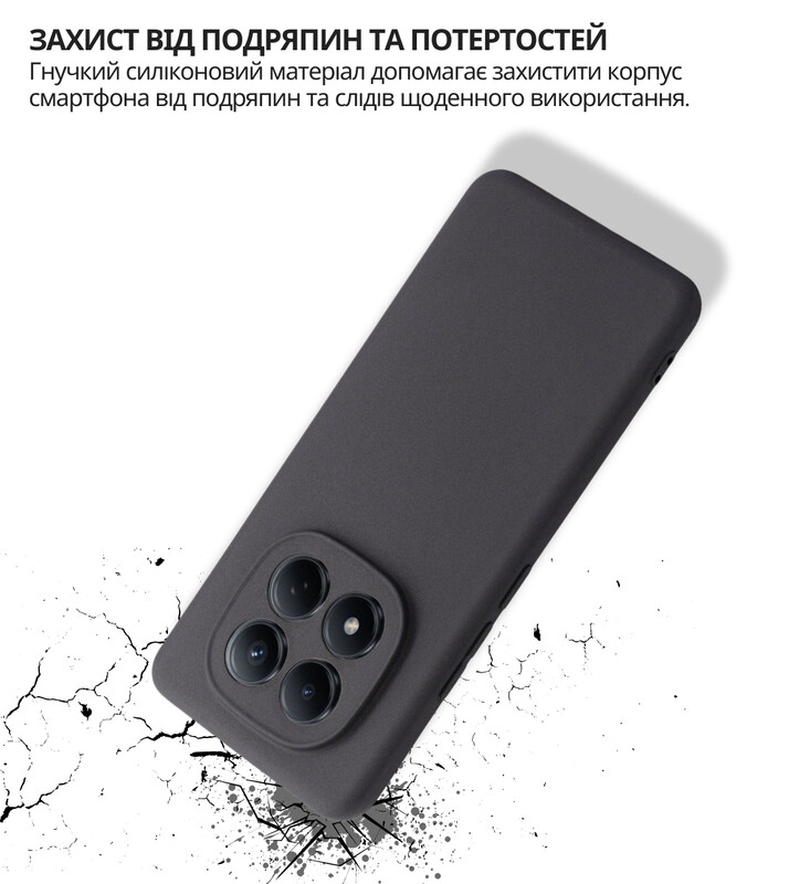 Чохол-накладка BeCover для Xiaomi Redmi Note 15 Pro 4G Black (714972)