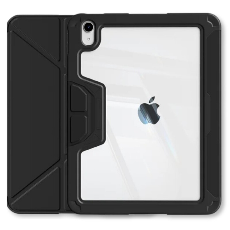 Чехол-книжка BeCover Rugged Origami Transparent с креплением Apple Pencil для Apple iPad 10.9" (2022/2024)/iPad (А16) 2025 11" Black (714966)