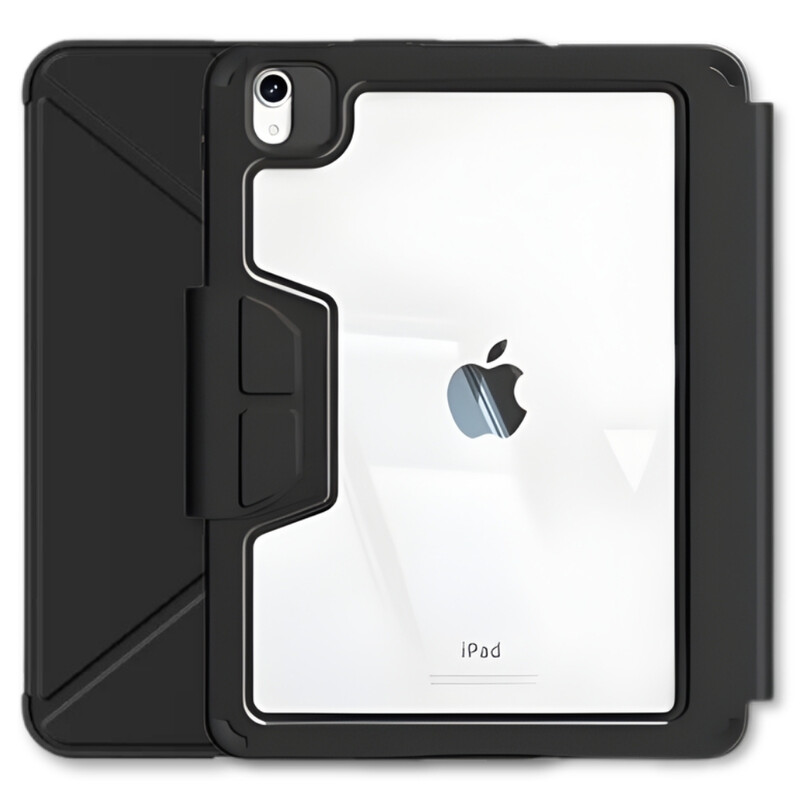 Чехол-книжка BeCover Rugged Origami Transparent с креплением Apple Pencil для Apple iPad Air (4/5) 2020/2022 10.9" Black (714967)