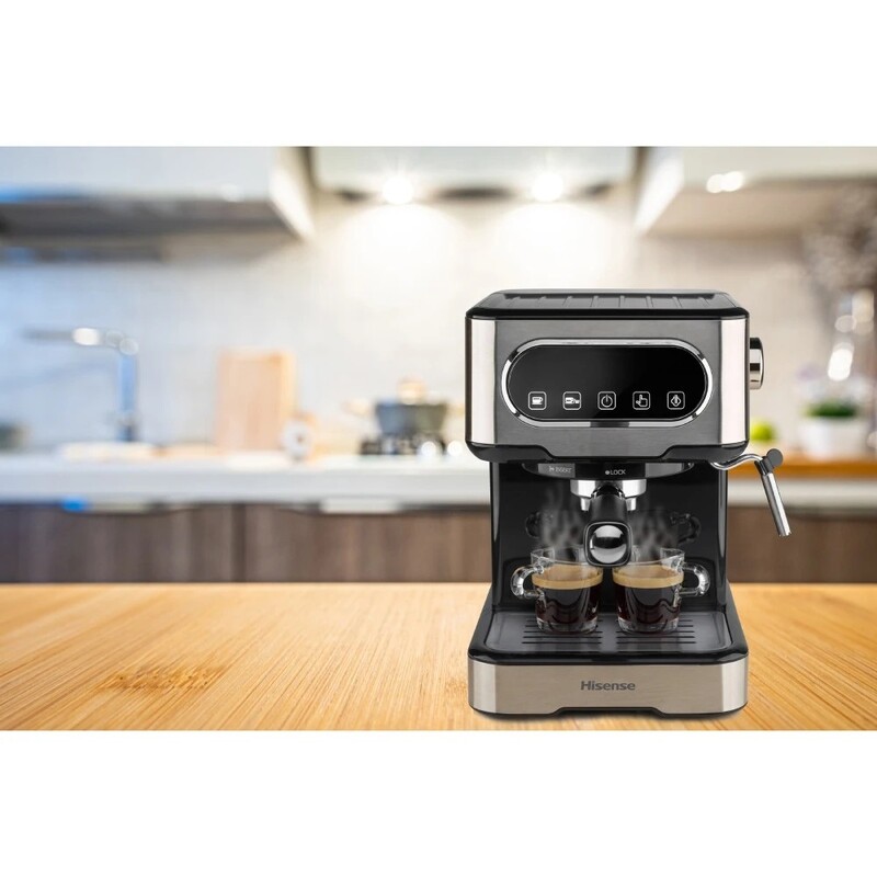 Кофеварка рожковая Hisense HESCM15DBK