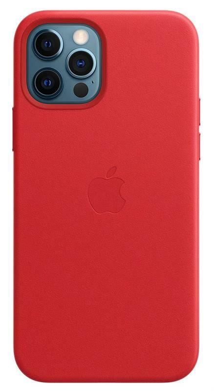 Чехол-накладка Apple Leather Case with MagSafe для Apple iPhone 12/12 Pro (PRODUCT)RED (MHKD3ZE/A)