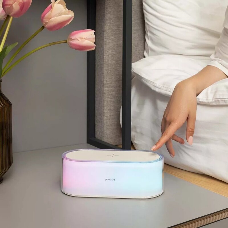 Ночник с беспроводной зарядкой Proove Glow White (PLPG00102002)