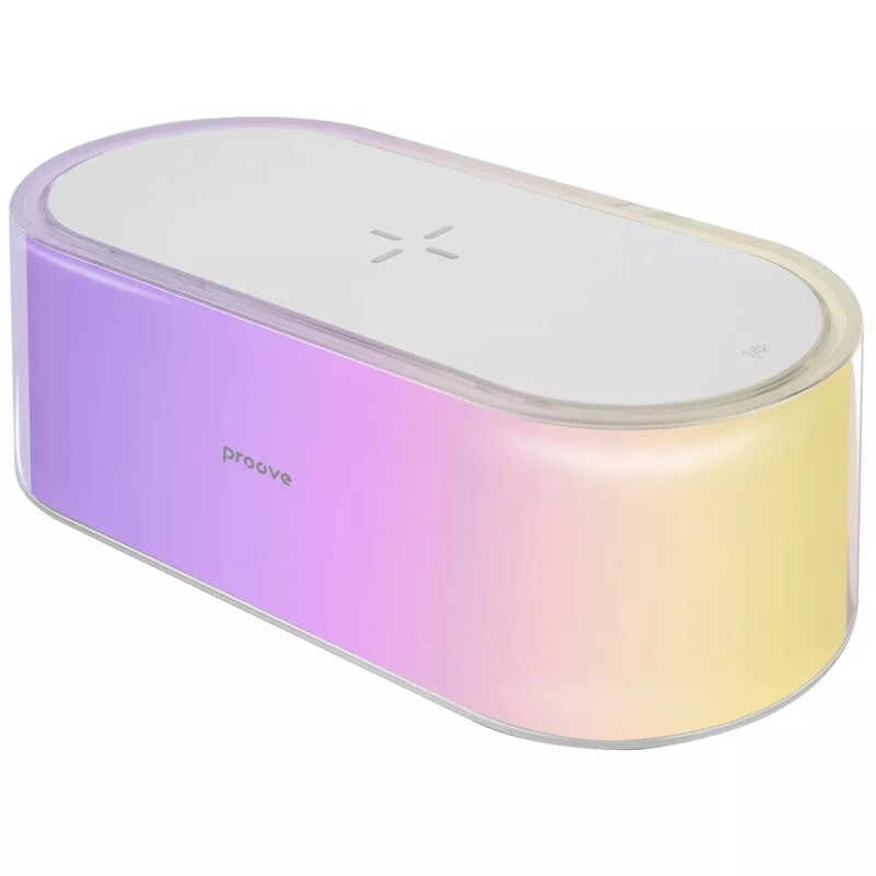Ночник с беспроводной зарядкой Proove Glow White (PLPG00102002)