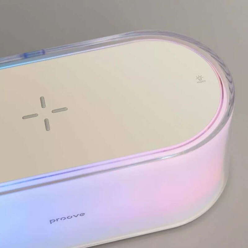 Ночник с беспроводной зарядкой Proove Glow White (PLPG00102002)