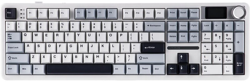 Клавіатура бездротова Aula F108 Pro White (6978080501318)