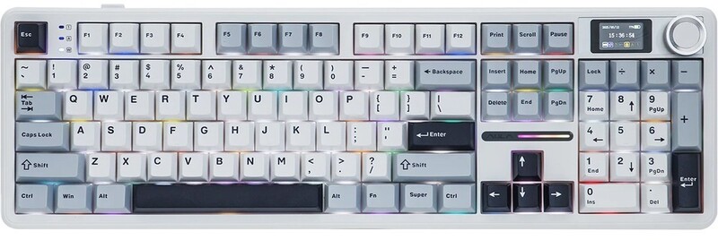 Клавіатура бездротова Aula F108 Pro White (6978080501318)