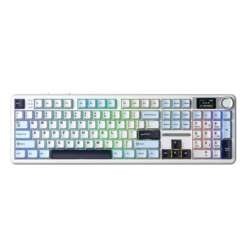 Клавіатура бездротова Aula F108 Pro White (6978080501318)