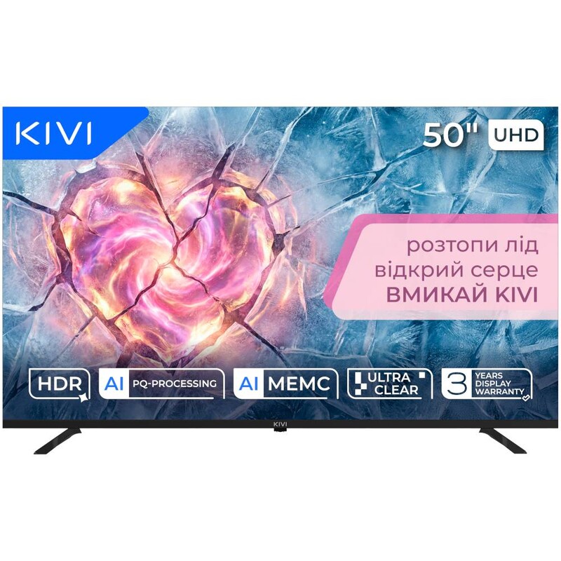 Телевiзор Kivi 50U800KB