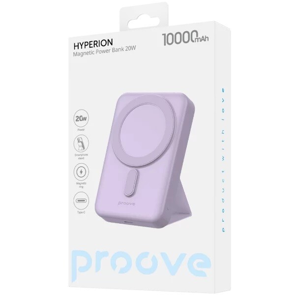 Універсальна мобільна батарея Proove Hyperion 20W 10000mAh Purple (PBHN15020009)
