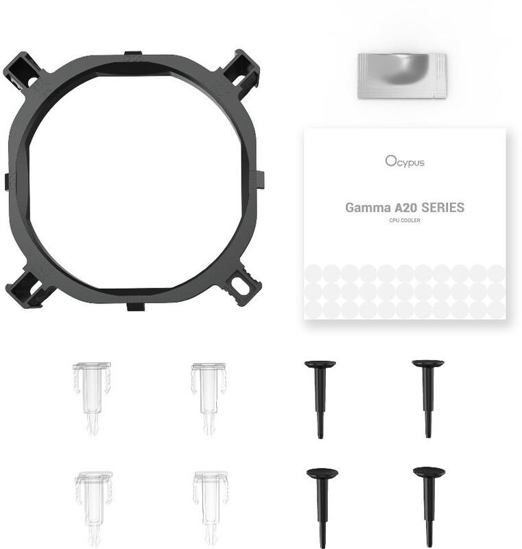 Кулер процесорний Ocypus Gamma A20 WH ARGB (GAMMA-A20-WH1AAWN00F-GL)