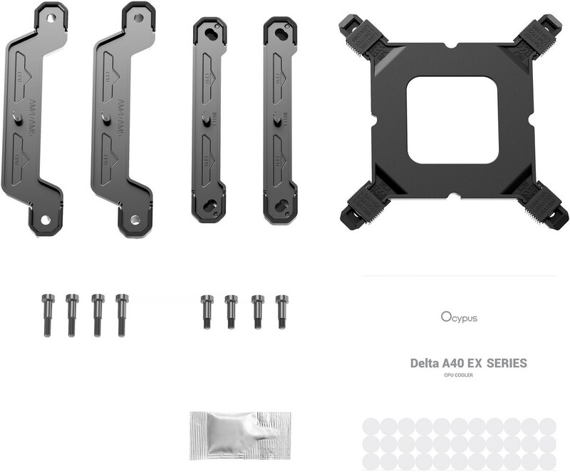 Кулер процесорний Ocypus Delta A40 EX BK ARGB (DELTA-A40-BK1NAWN00E-GL)