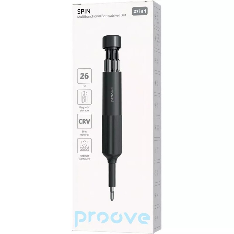 Набор отверток Proove Spin 27in1 MTSS27000003 Gray