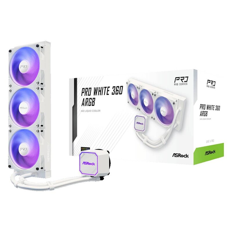 Система водяного охолодження Asrock Pro ARGB 360 White
