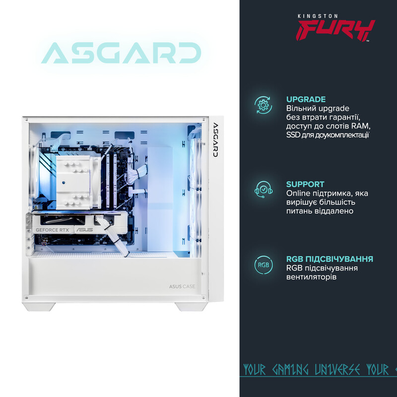 Персональный компьютер ASGARD PRIME WHITE (I144F.32.S10.56.7119)