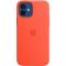 Фото - Чехол-накладка Apple Silicone Case with MagSafe для Apple iPhone 12/12 Pro Electric Orange (MKTR3ZE/A) | click.ua