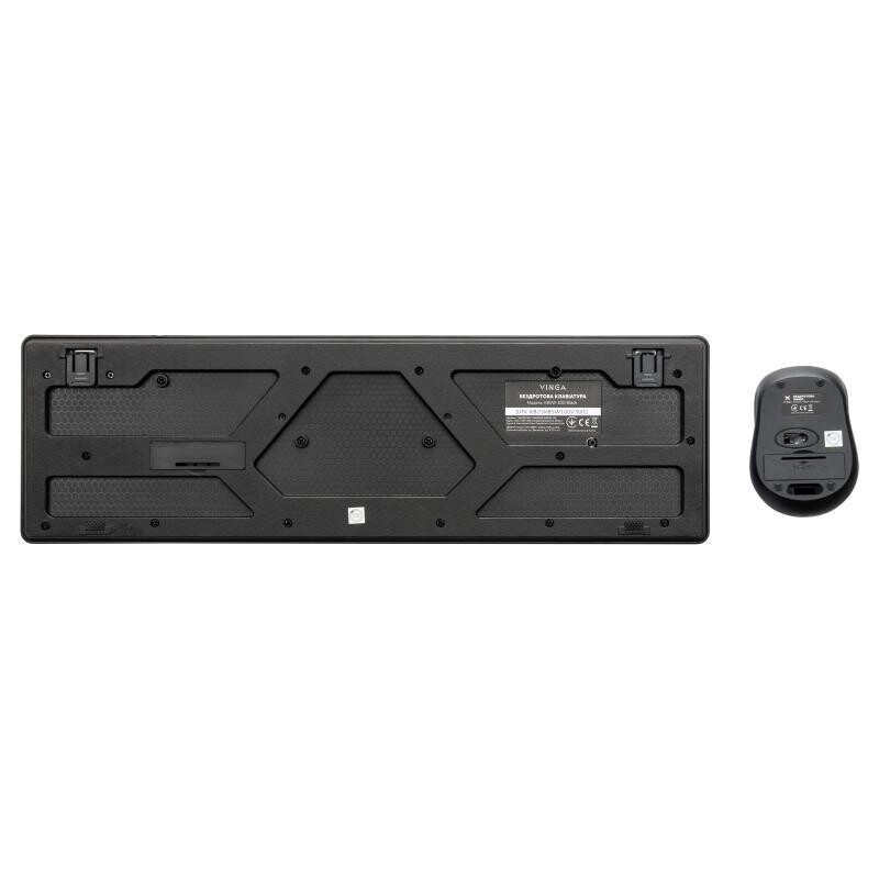 Комплект (клавиатура+мышь) беспроводной Vinga KBSW-100 Black