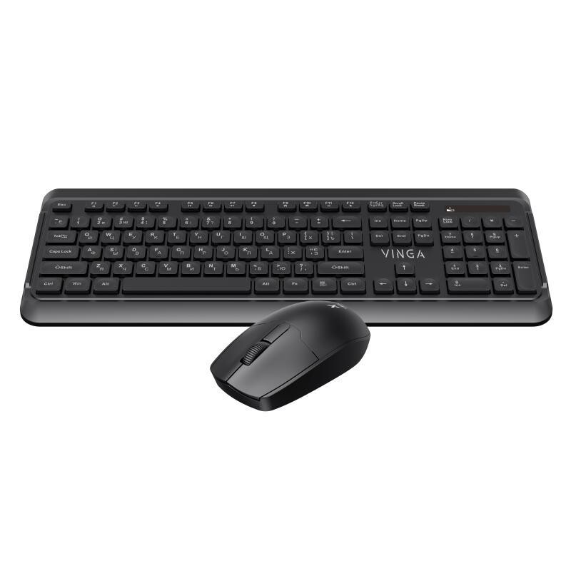 Комплект (клавиатура+мышь) беспроводной Vinga KBSW-110 Black
