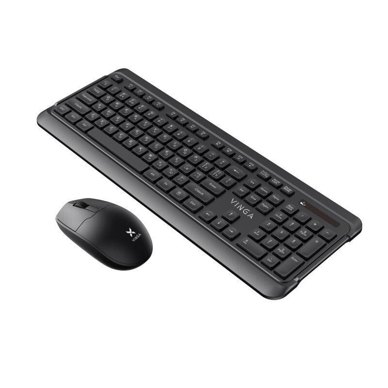 Комплект (клавиатура+мышь) беспроводной Vinga KBSW-110 Black