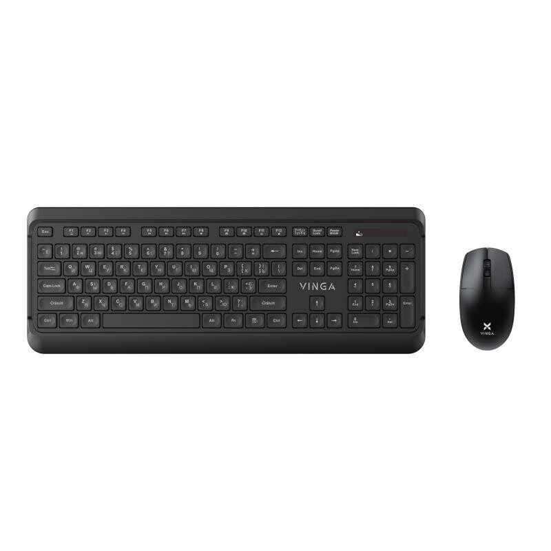 Комплект (клавиатура+мышь) беспроводной Vinga KBSW-110 Black