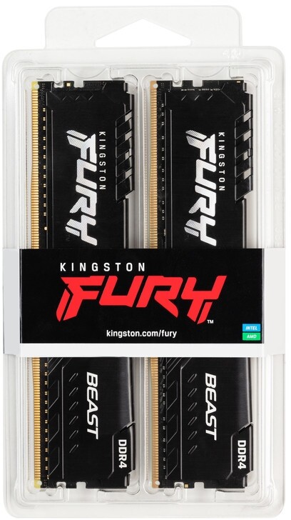 Модуль памяти DDR4 2x8GB/3600 Kingston Fury Beast Black (KF436C17BBK2/16)