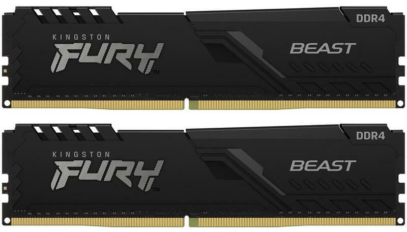 Модуль пам`ятi DDR4 2x8GB/3600 Kingston Fury Beast Black (KF436C17BBK2/16)