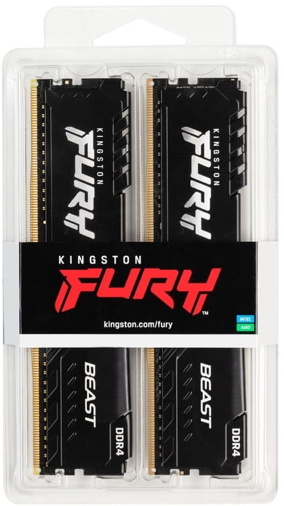 Модуль памяти DDR4 2x8GB/3600 Kingston Fury Beast Black (KF436C17BBK2/16)