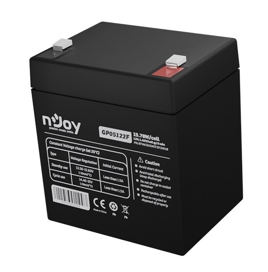 Акумуляторна батарея Njoy GP05122F 12V 5AH (BTVACEUOBTO2FCW01B) AGM